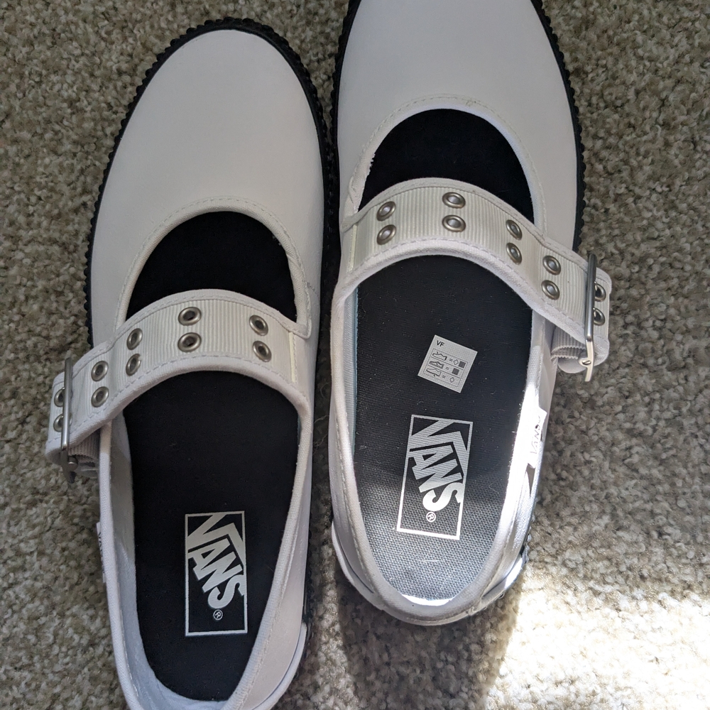 Vans Women's White Mary Jane Casual Shoes